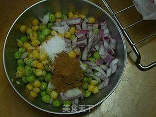 培根豌豆花卷的做法步骤:4