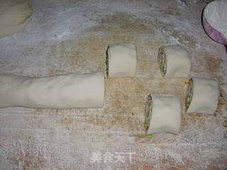 培根豌豆花卷的做法步骤:7
