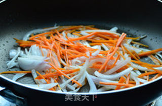 辣白菜炖年糕的做法步骤:5