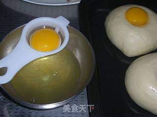 蛋黄肉松面包的做法步骤:6