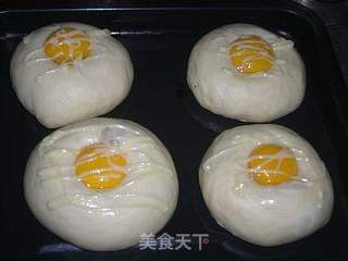 蛋黄肉松面包的做法步骤:9