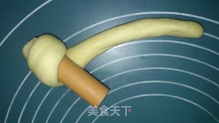 沙拉芝士火腿面包的做法步骤:8