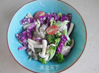 [蘑菇什锦沙拉]--- 让早餐更营养的做法步骤：6
