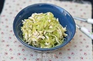 姜香笋拌鸡丝的做法步骤:8