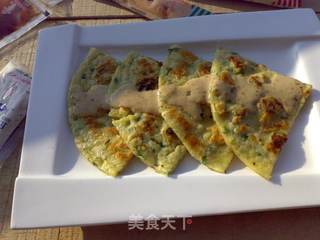 香煎燕麦蚝饼的做法步骤:8