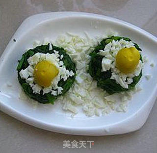 菠菜鸡蛋沙拉的做法步骤:8