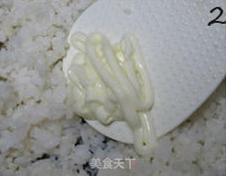 火腿沙拉蛋炒饭的做法步骤:2