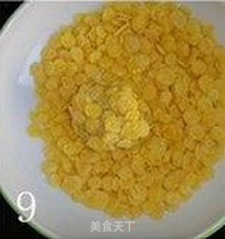 黄金玉米片虾丸的做法步骤:9