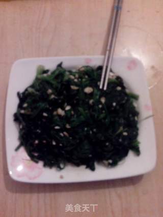 凉拌菠菜的做法步骤:4
