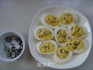 开胃菜:烤魔鬼蛋的做法步骤:4
