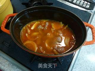 意式面酱风味的土豆炖牛肉的做法步骤:4