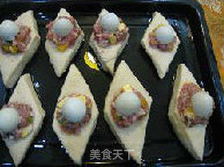 菱形元宝面包的做法步骤:16