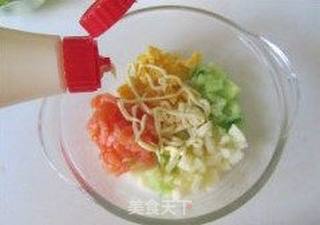 三文鱼鸡蛋盏的做法步骤:7