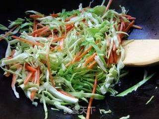 胡萝卜炒包包菜的做法步骤:5