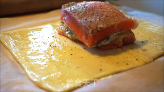 千层酥三文鱼/三文鱼威灵顿 salmon en croute的做法步骤:9