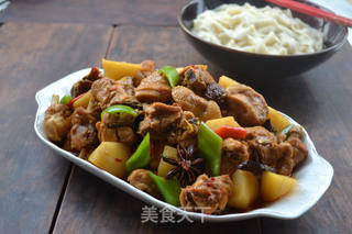 新疆招牌大盘鸡的做法步骤:28