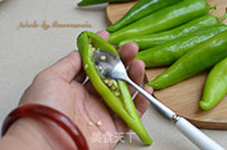 青椒酿肉的做法步骤:5