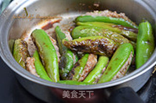 青椒酿肉的做法步骤:9
