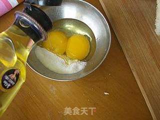 椰香紫薯香脆面包片的做法步骤:3