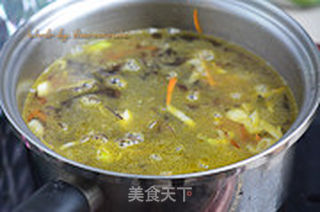 猪肝粉条汤的做法步骤:8