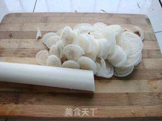 水豆豉拌芭蕉心的做法步骤：1