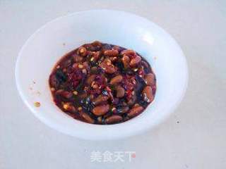 水豆豉拌芭蕉心的做法步骤：5