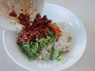 水豆豉拌芭蕉心的做法步骤：7