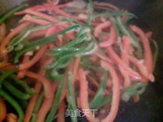 京酱肉丝的做法步骤:6