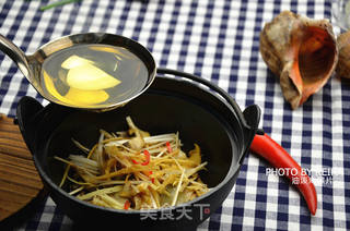 油泼海螺片的做法步骤:5