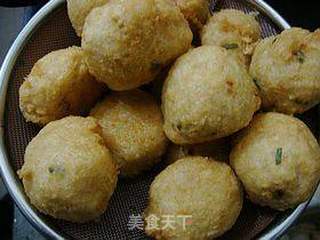 豆渣好去处-----【豆渣香酥藕圆】的做法步骤:7