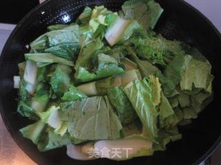 清炒小白菜的做法步骤:4