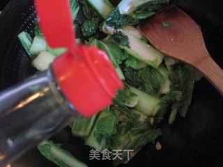 清炒小白菜的做法步骤:5