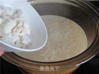 鸡汁枸杞山药粥的做法步骤:6