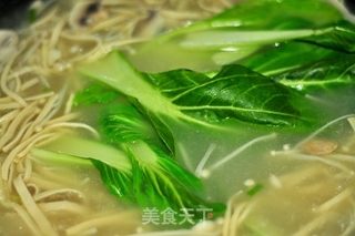 上汤青菜豆腐丝的做法步骤：6