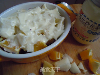 【三色水果沙拉饭】---快手的补脑舒缓疲劳的午餐的做法步骤:6