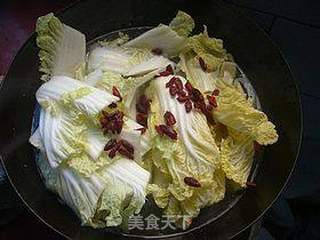 枸杞炖白菜的做法步骤:3