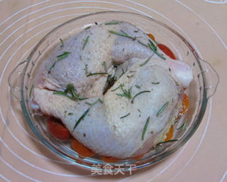 迷迭香烤鸡腿的做法步骤:4