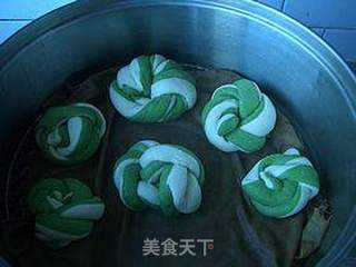 菠菜花卷的做法步骤:13