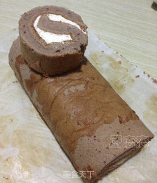 圣诞树桩蛋糕的做法步骤:10