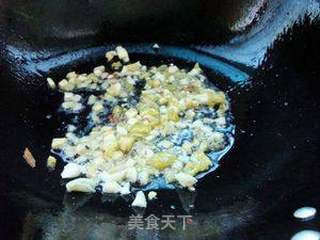 肉末炒芭蕉心的做法步骤:6
