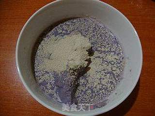 豆渣好去处-----【紫薯豆渣荞麦发糕】的做法步骤:2