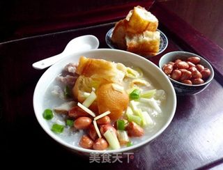 【自家做广式经典】——艇仔粥(电饭锅版)的做法步骤:12