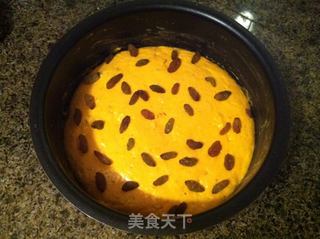南瓜葡萄干发糕的做法步骤:6