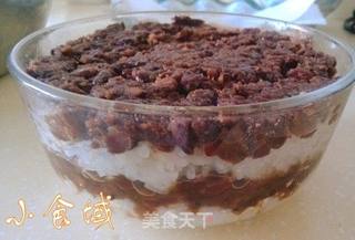 红豆松仁年糕的做法步骤:8