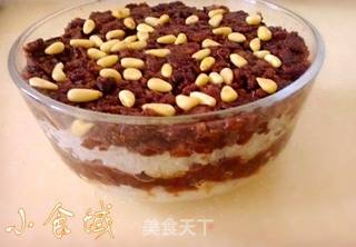 红豆松仁年糕的做法步骤:9