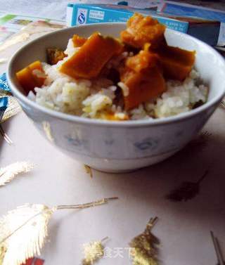把健康吃进去 ---- 南瓜饭的做法步骤:6