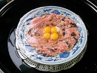 香菇肉末蒸蛋的做法步骤:8