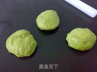 绿茶奶油吐司的做法步骤:4