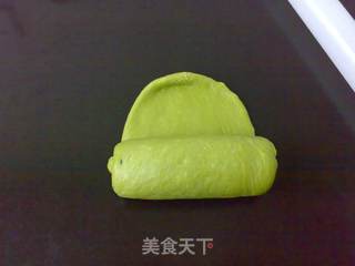 绿茶奶油吐司的做法步骤:8