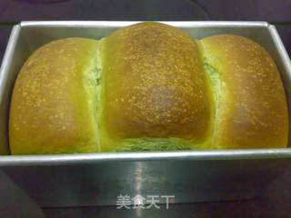 绿茶奶油吐司的做法步骤:13